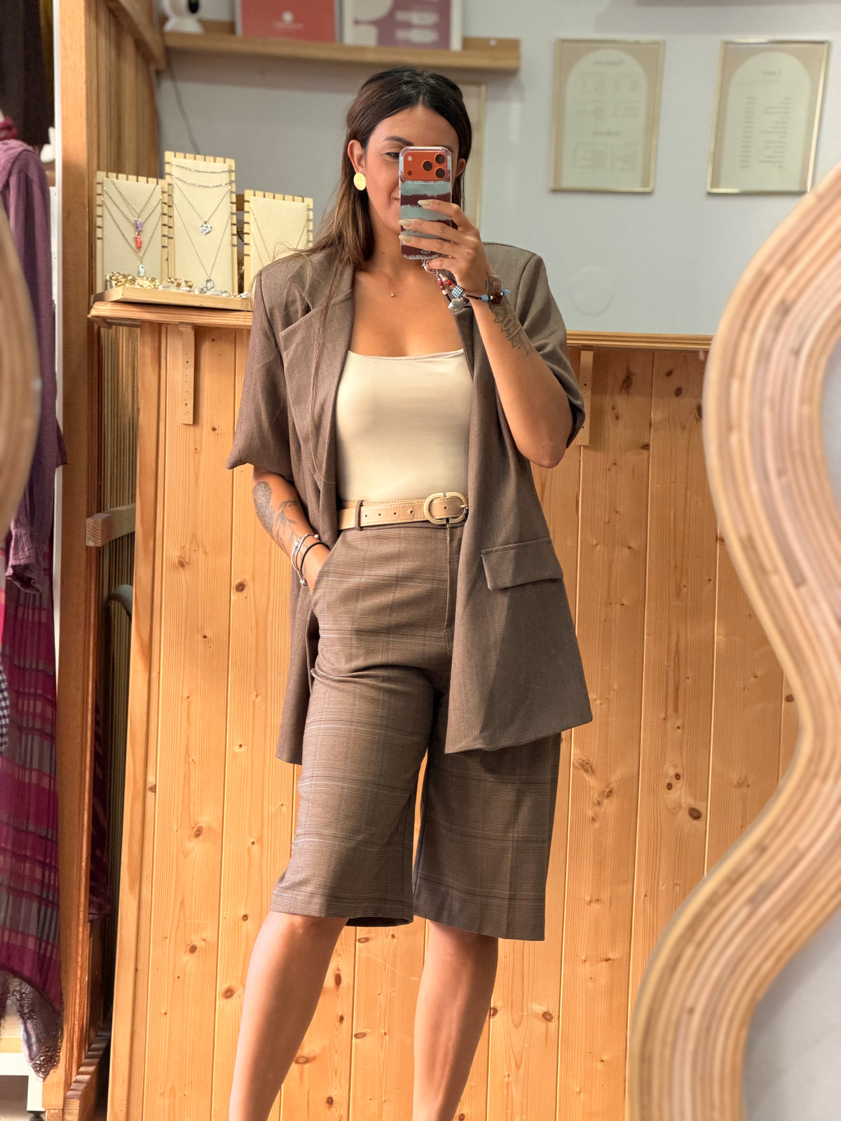 Bermuda Alfaiataria Xadrez – Urban Fashion
