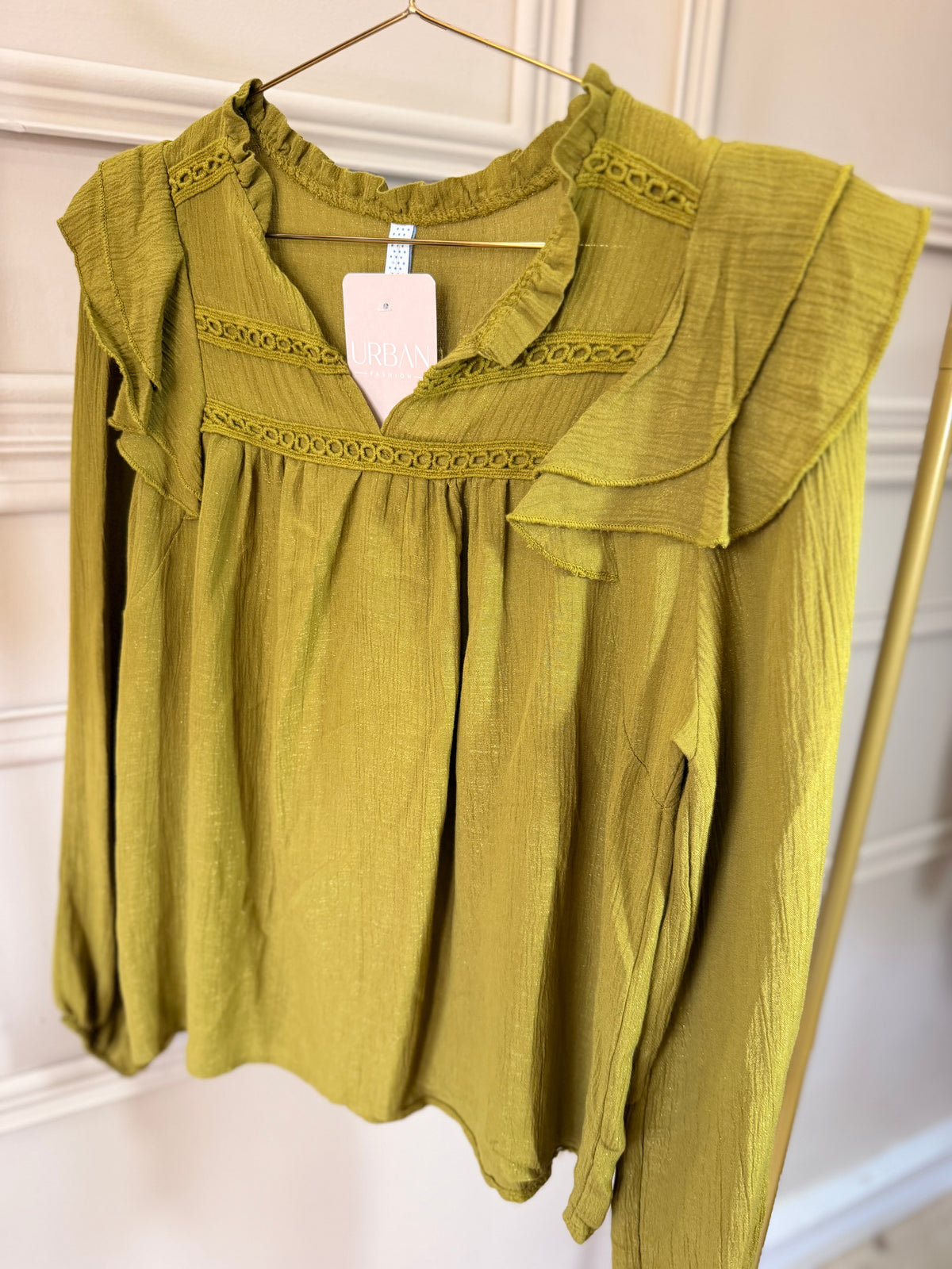 Blusa Amélie na cor verde-lima