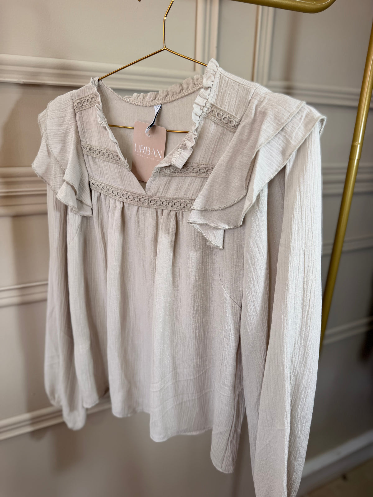 Blusa Amélie na cor creme