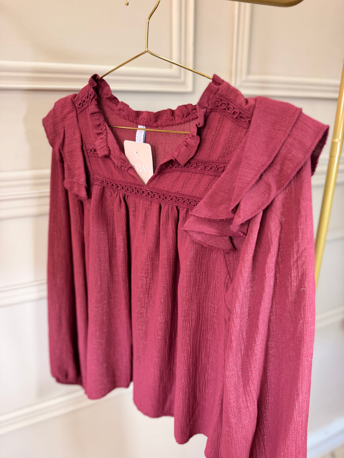 Blusa Amélie na cor rosa escuro