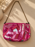 Mala Mosaico na cor rosa