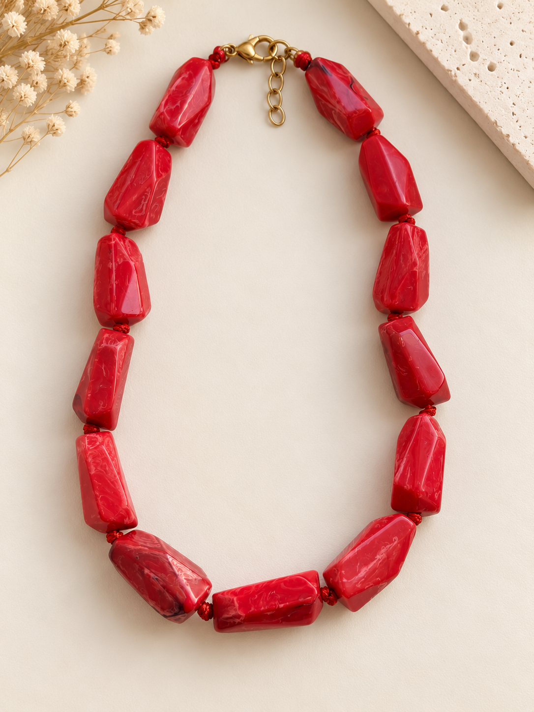 Colar Íris na cor vermelho