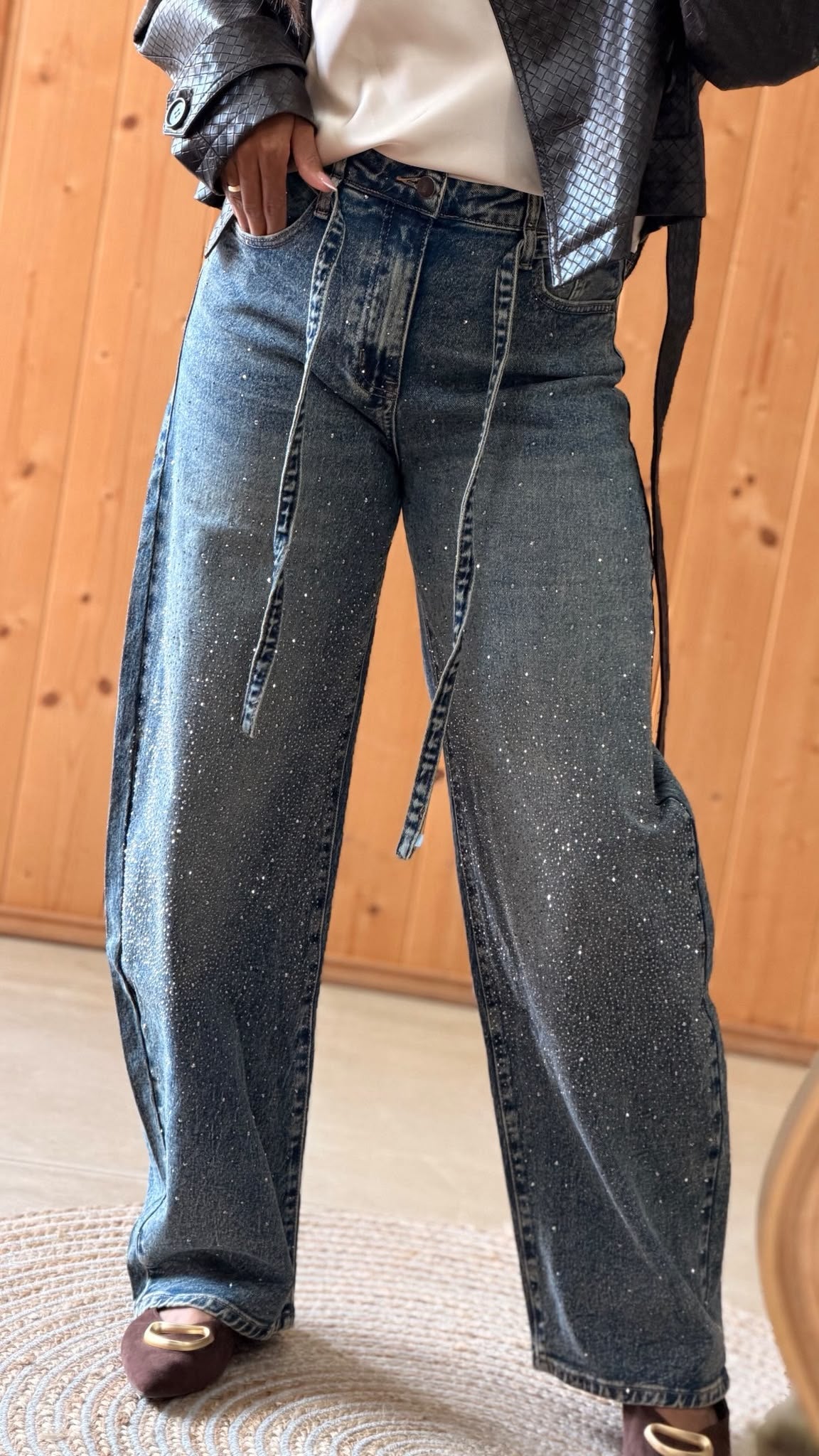Calça Balloon com Brilhos – Urban Fashion