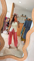 Calça Reta às Riscas – Urban Fashion