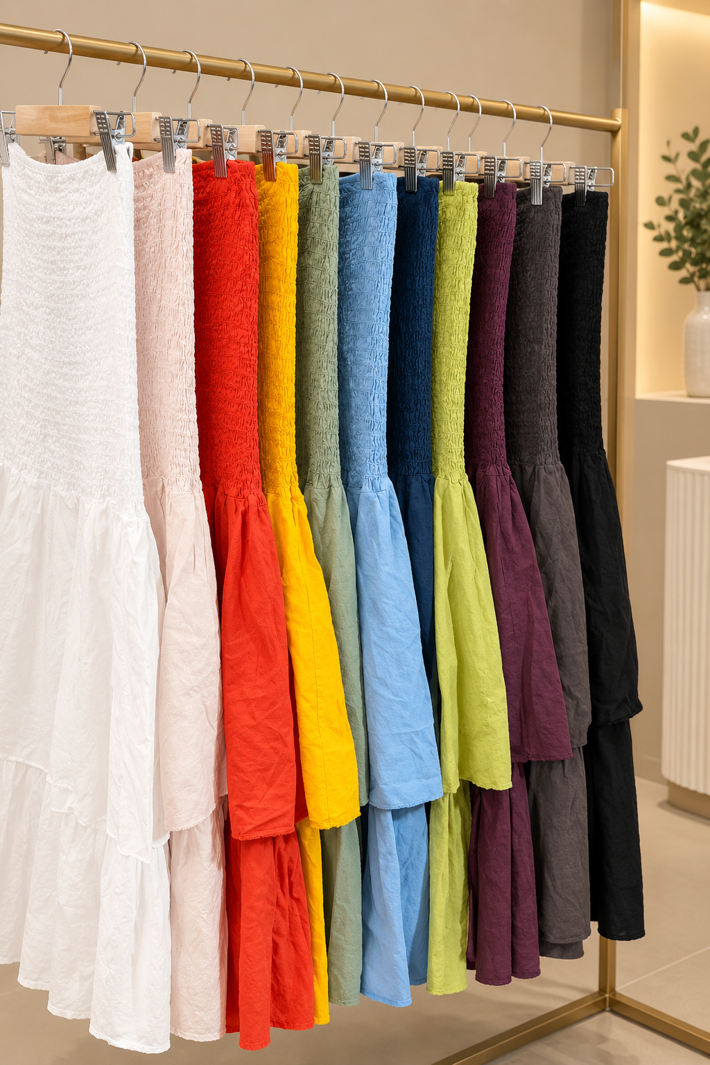 Vestido com Folhos na cor branco