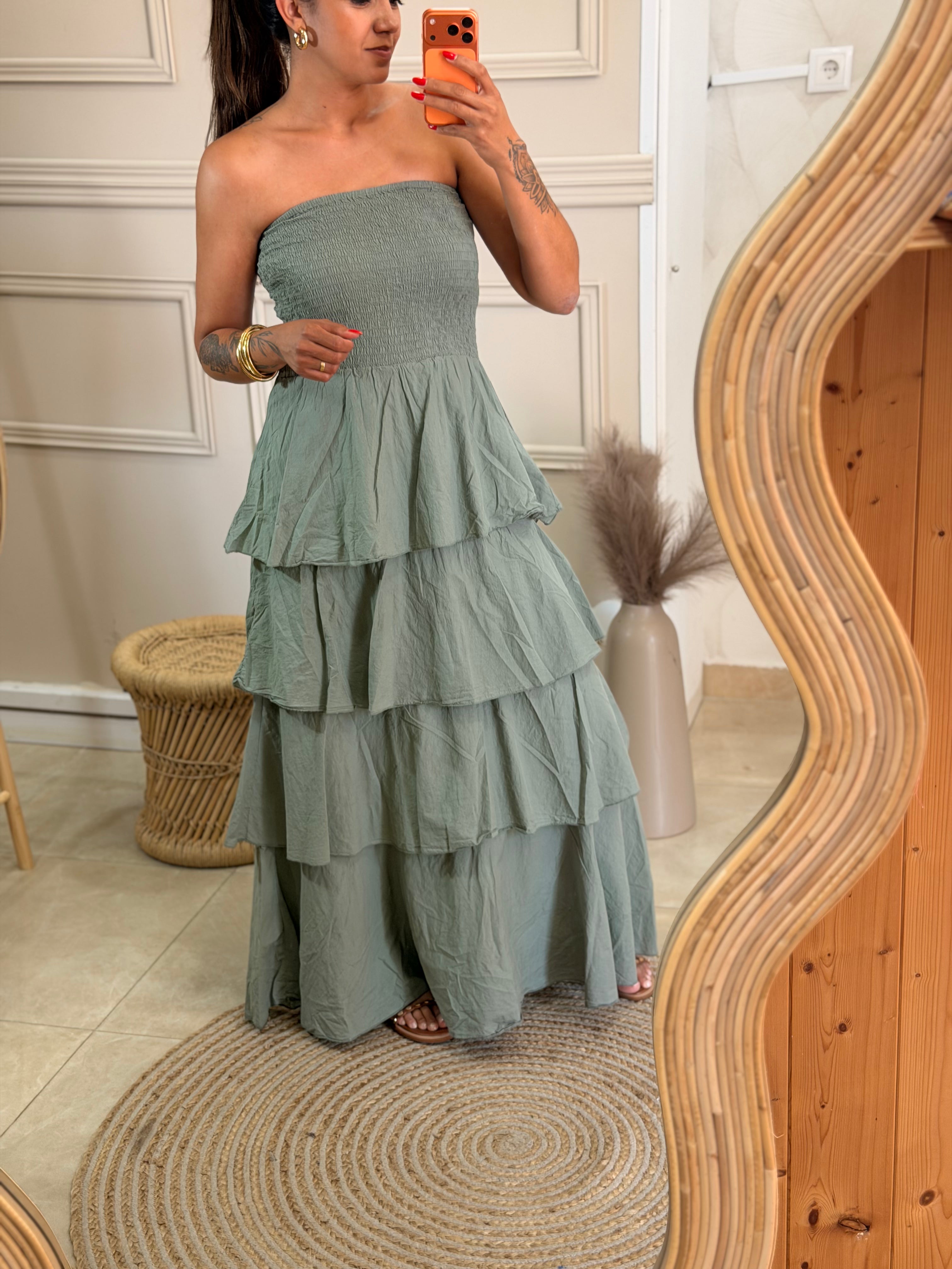 Vestido com Folhos – Urban Fashion