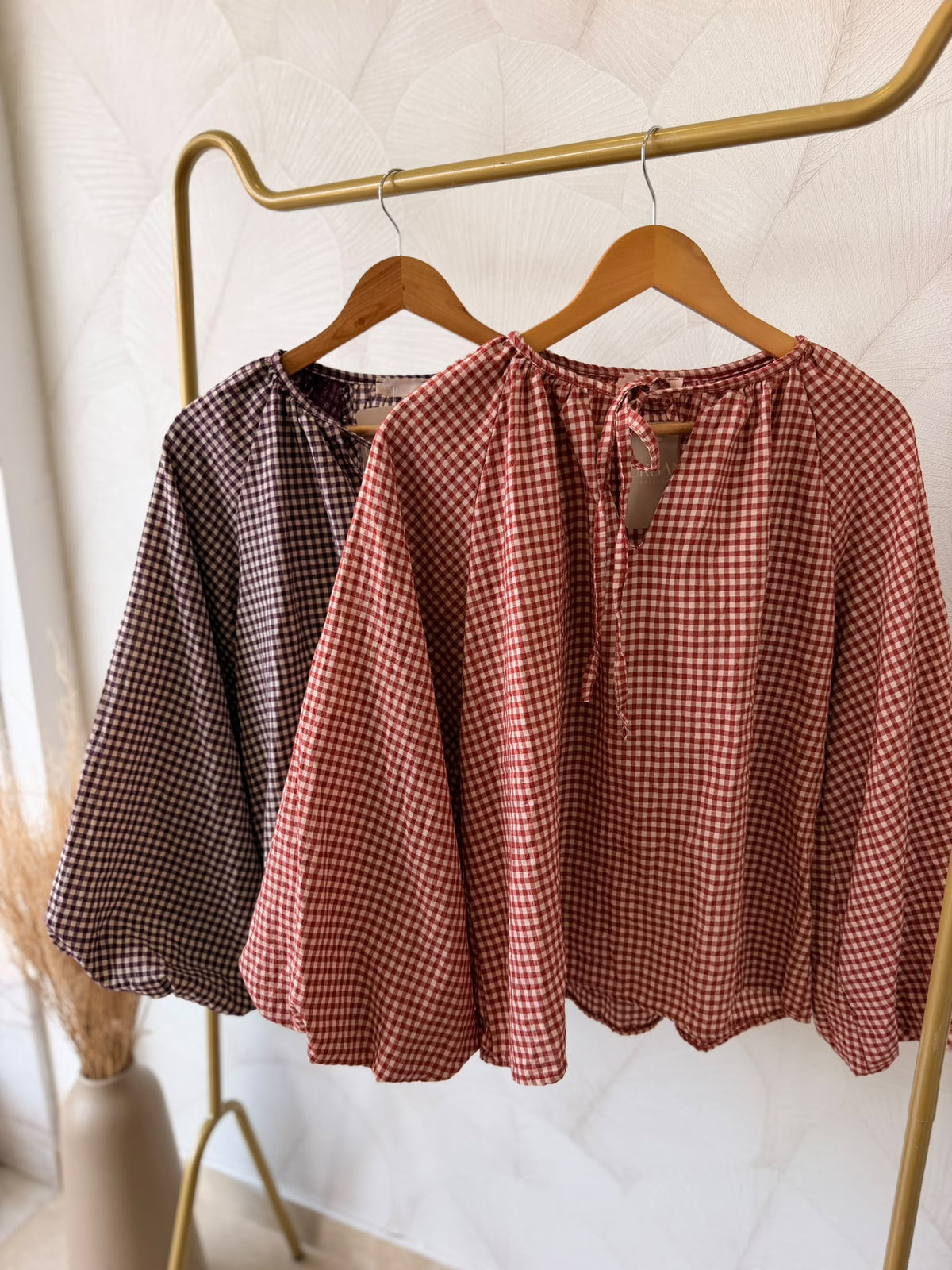 Blusa em padrão xadrez – foto 3